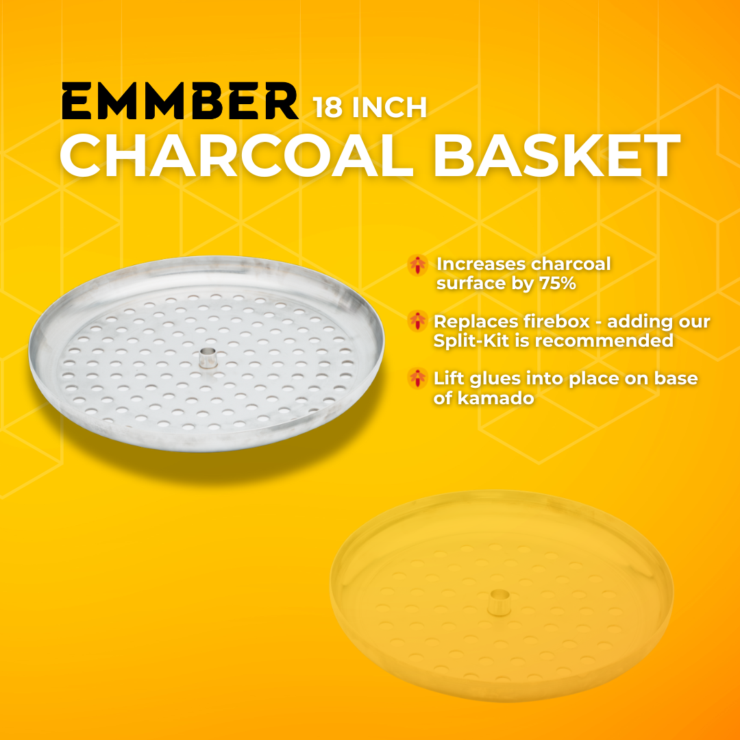 Sizzle Lift 18" Hoogteverstelbare Kolenmand voor Kamado