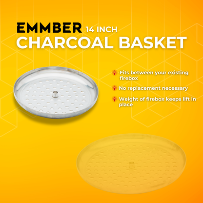 Sizzle Lift Kamado 14" Hight Adjustable Charcoal Basket