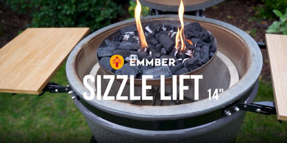 Sizzle Lift Kamado 14" Hight Adjustable Charcoal Basket